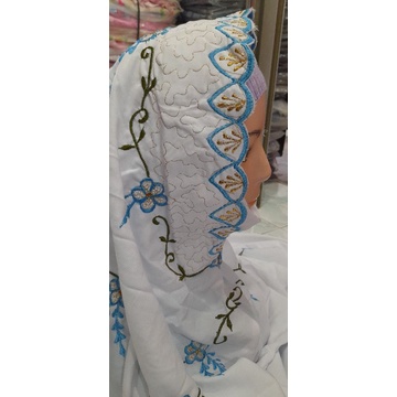 MUKENA  SIDOGIRI LAJURAN/MUKENA DEWASA TERUSAN BORDIR/MUKENA LAJUR LANGSUNGAN POLINO SILK SUPER