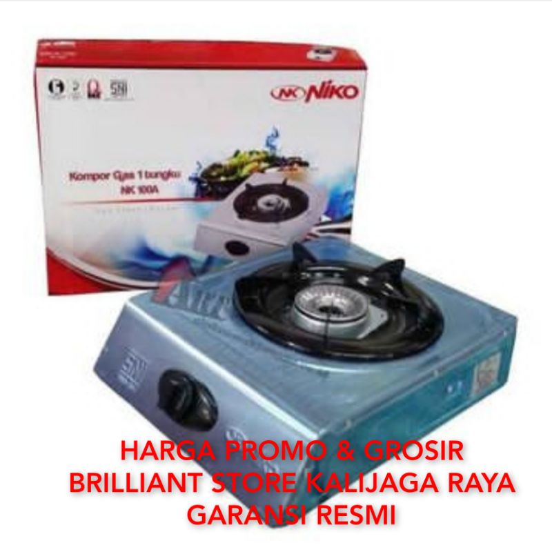 kompor Niko 1 tungku stainless nk100a/goshop brilliant store Kalijaga raya