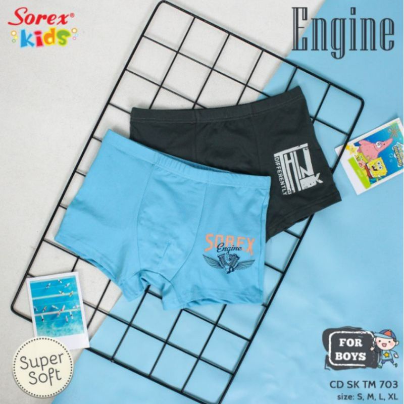 SOREX KIDS BOY SK TM 703- 704 CD CELANA DALAM BOXER ANAK LAKI