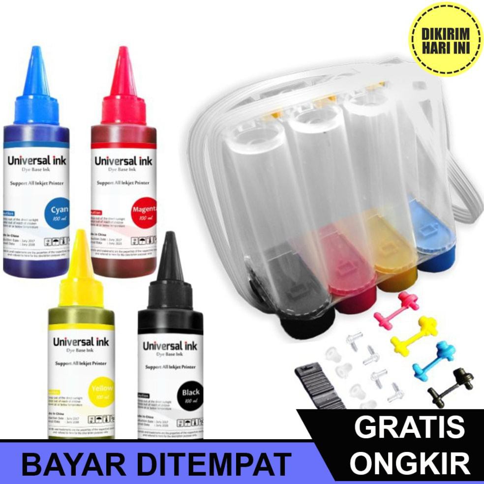 Jual Bayar Ditempat Jd3778 Paket Tabung Infus Modif Tinta 100ml Refill Modifikasi Printer 0962