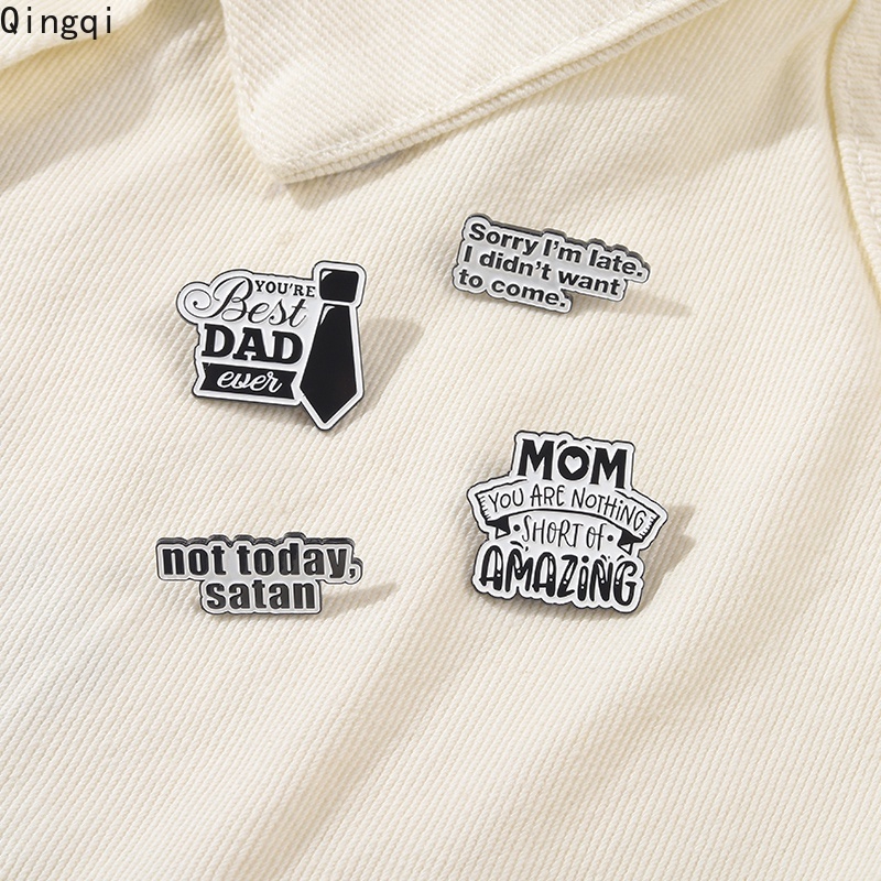 Pin Bros Enamel Desain Quote You 'Re Best Dad Ever Bahan Metal Untuk Hadiah