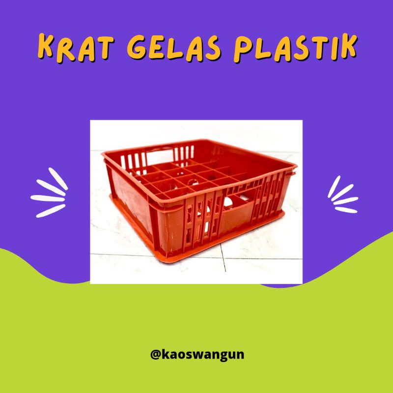 Krat Gelas Plastik