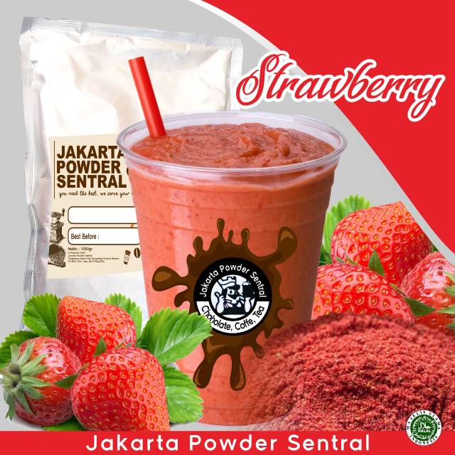 

Strawberry powder drink bubuk minuman 1kg