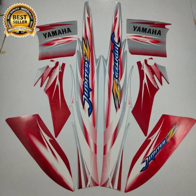 striping yamaha jupiter z merah silver 2007 list body standar berkualitas termurah