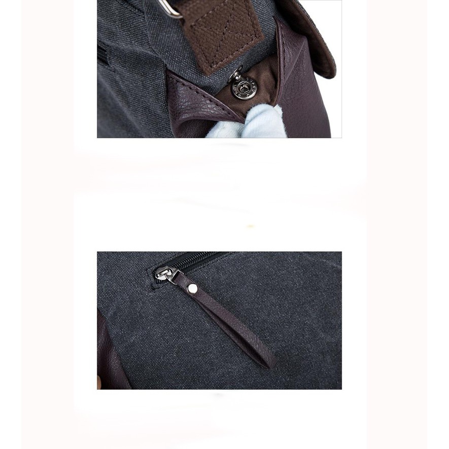 Tas Selempang Bahu Sling Bag Pria Messenger Bag Kanvas Pria Cowok Laki Laki