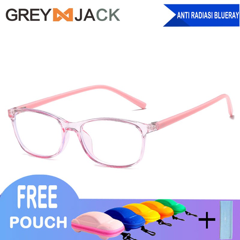 

Grey Jack kacamata anti radiasi anak anti sinar biru bahan lentur 007