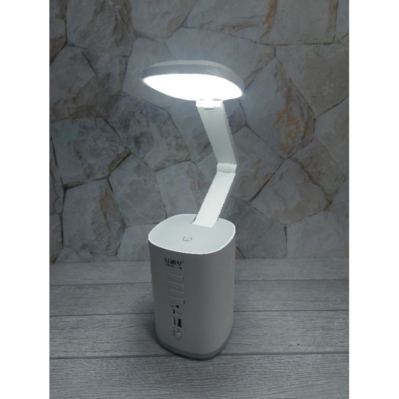 Lampu Belajar - Lampu Emergency - Speaker Bluetooth Lampu Luby L-6722