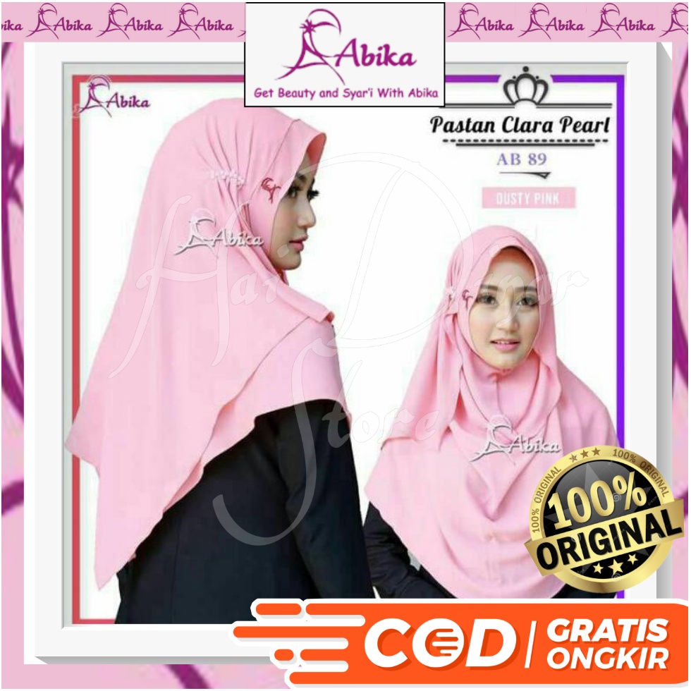 [Baru] Abika Hijab Pastan Clara Pearl Ready