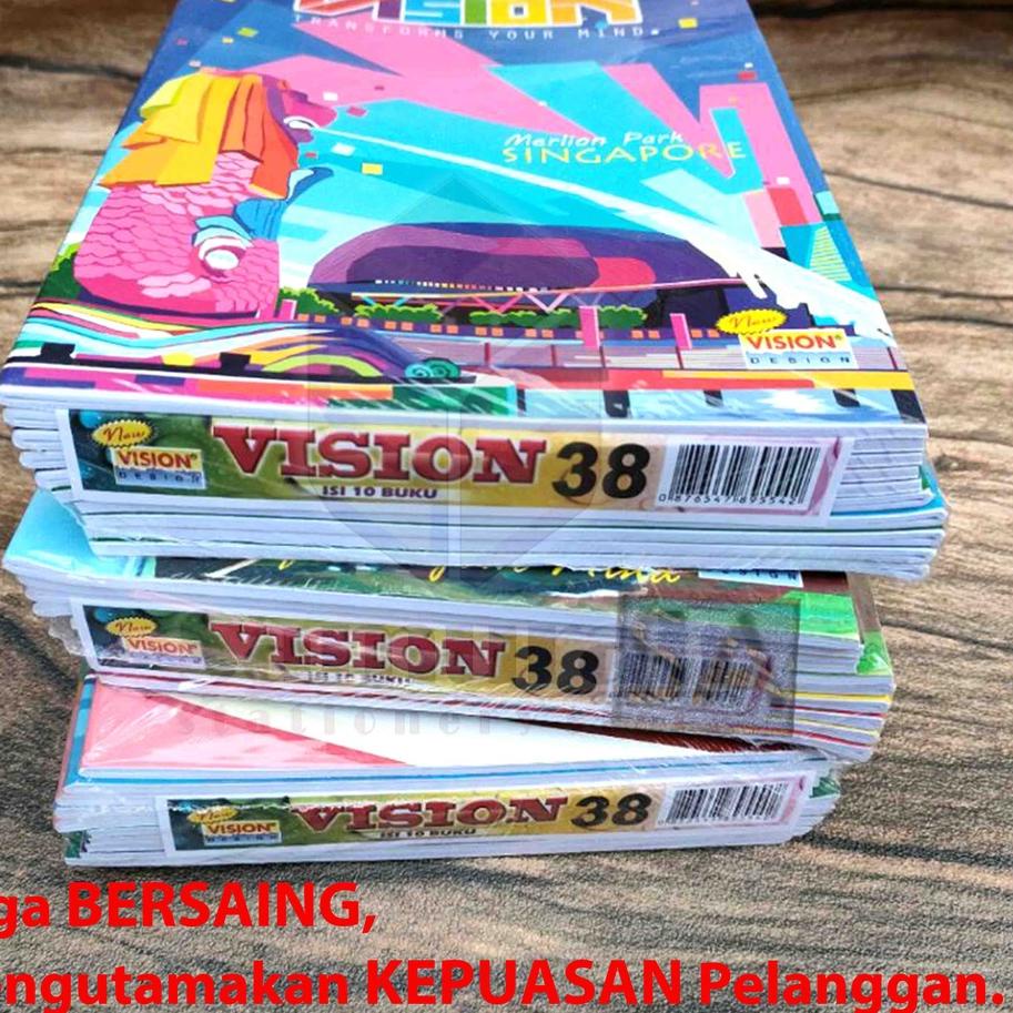 

Terjangkau Buku Tulis Sekolah Vision 38 Lembar / Buku Ukuran Quarto 38lbr / Buku Tulis TK SD SMP 60 gsm