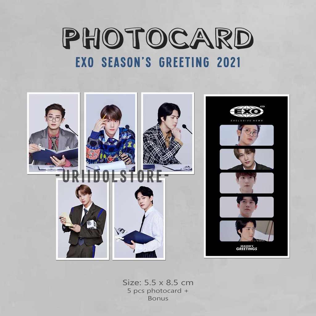 EXO Photocard - Photocard EXO - TYPE A - EXO - EXO Season's Greetings 2021