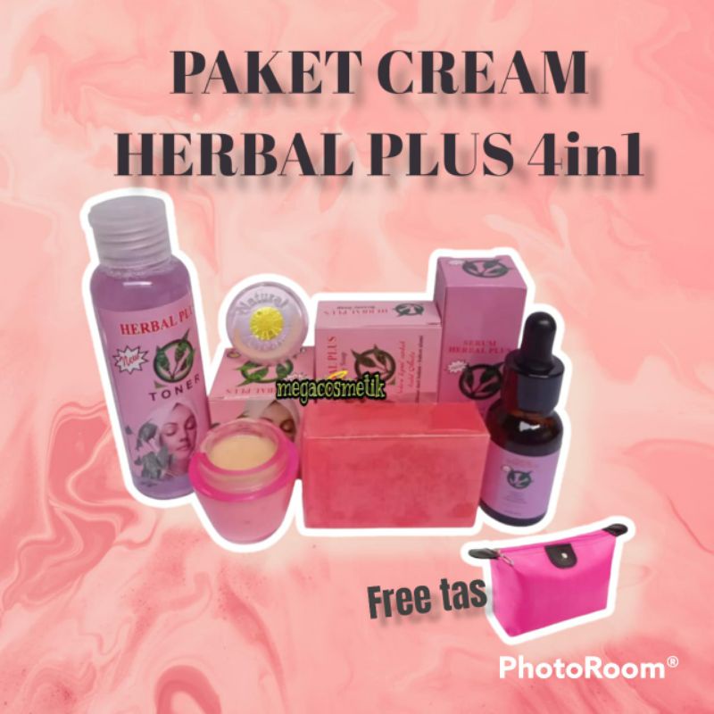 Paket Lengkap Prodak Cream Herbal plus 4in1 / serum / Toner / Cream / Sabun