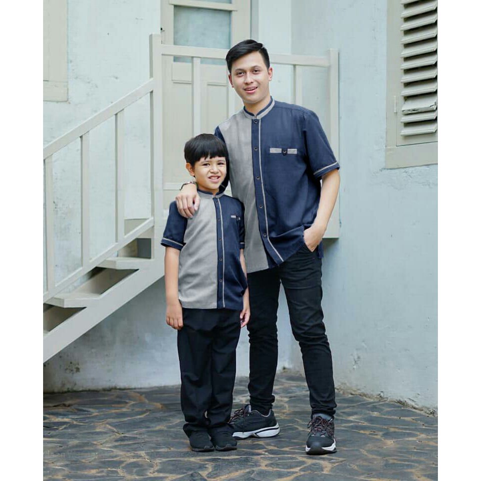 Couple Volvoa - Baju Koko Couple - Baju Muslim Ayah dan Anak Terbaru