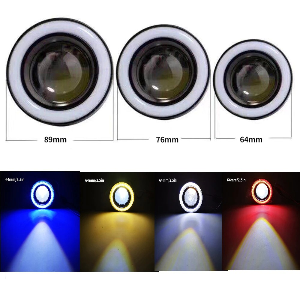 FOGLAMP ANGEL EYES FOGLAMP 89MM FOGLIGHT ANGEL EYES FOG LAMP / LAMPU FOG LAMP MOBIL / MOTOR HARGA PER SET ISI 2