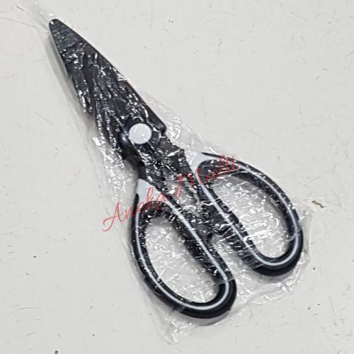 

Gunting Dapur Serbaguna Gunting Ikan Ayam Daging Stainless steel black Best Seller