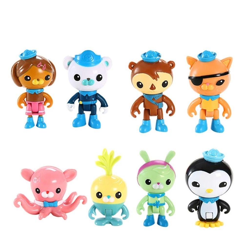 NEEDWAY Action Figure Tweak 8pcs/ Mainan Figure Pesoot Shellington Dashi Ocean Adventure Team