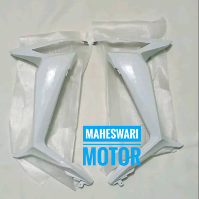 Sayap Samping Legshield Luar Honda Supra X 125 Fi Putih.