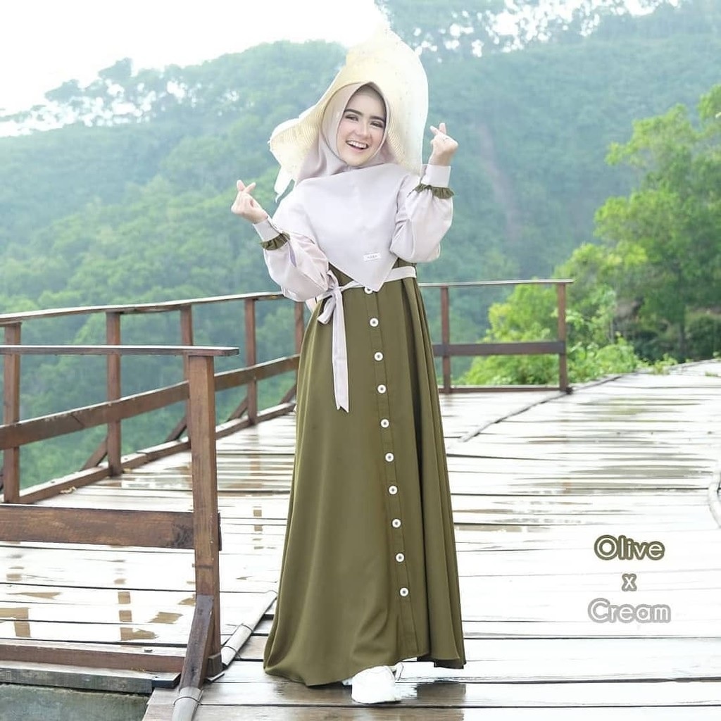 CUCI GUDANG Mecca Gamis Syari Size S M L XL Bahan Ity Crepe IMPORT-3