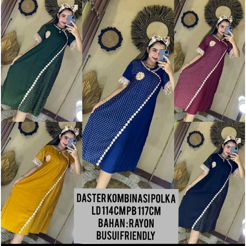 daster polka jumbo sopal model terbaru terlaris dan termurah