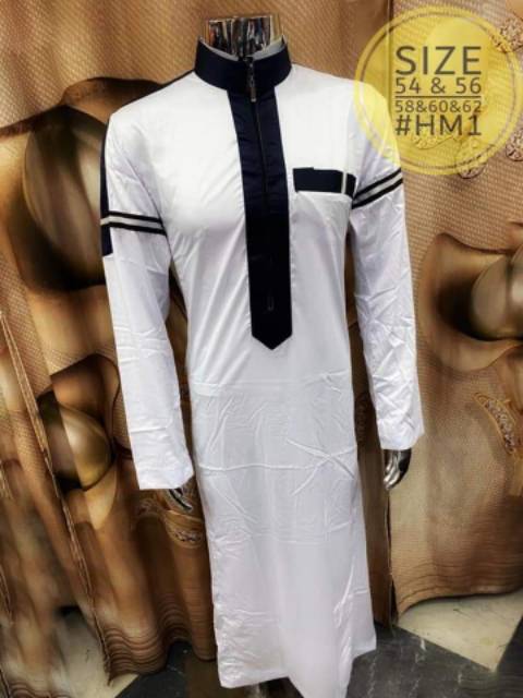 Jubah pria Daffa Al haromain import mesir original