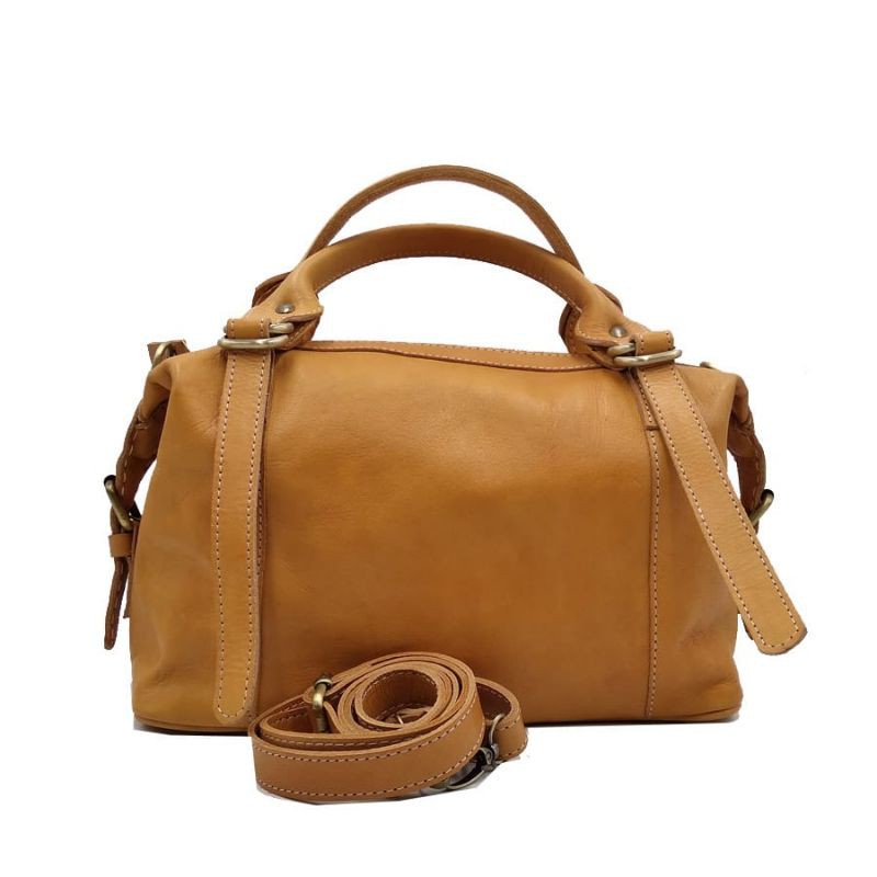 Tas Kulit Sapi Model LongCham Cream Polos