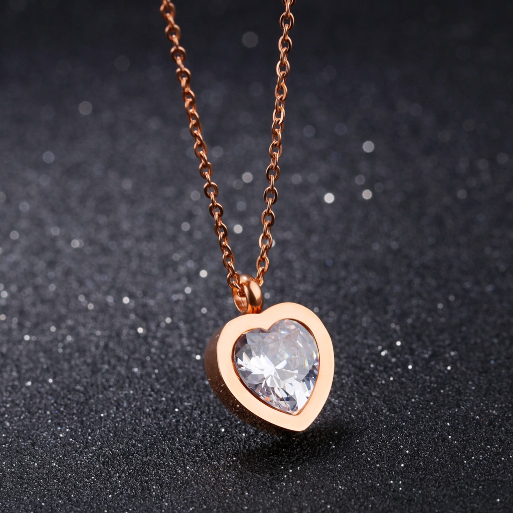 [New] Kalung fashion aksesoris titanium mini korea hadiah wanita cewek 316L anti karat KK100