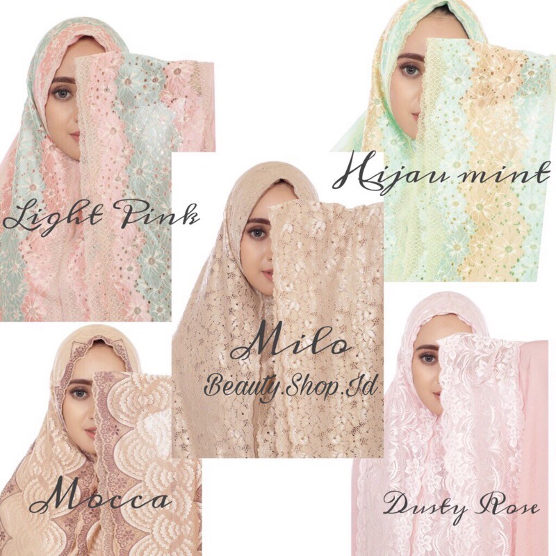 MUKENA ZASKIA LACE ZARA SILK PREMIUM