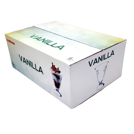 [1pcs] Gelas Tangkai Vanilla/Gelas Kaki PJ92-9 CITINOVA Vanilla 250ml