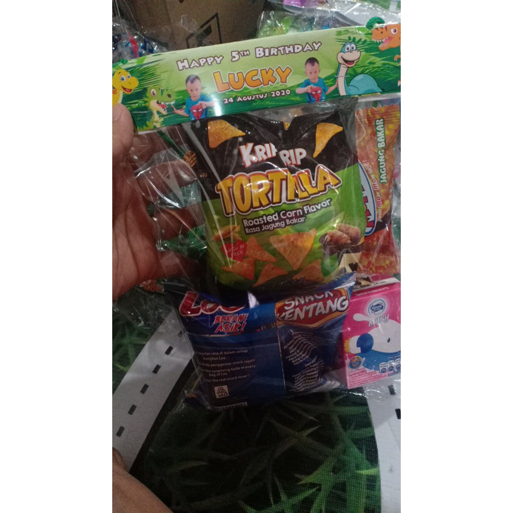 PROMO !!! Ulang Tahun paket murah meriah plastik ultah Tas Ultah Label Ultah Jajan Snack Plastik-6