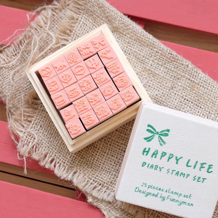 

Promo Happy Life Diary Stamp Set Stempel Berbentuk Icon Gambar Murah