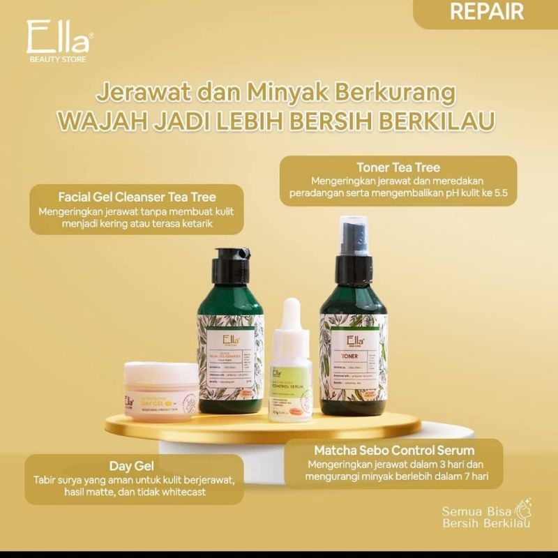 ella skincare paket jerawat
