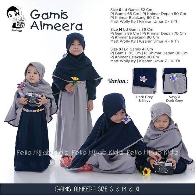 GAMIS ALMEERA KIDS BY FELIO HIJAB KIDS SOLO ORI LABEL GAMIS ANAK BAYI MURAH CANTIK WOLFIS