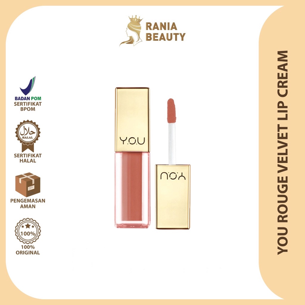 You Rouge Velvet Matte Lip Cream | Lipstik | Rania Beauty