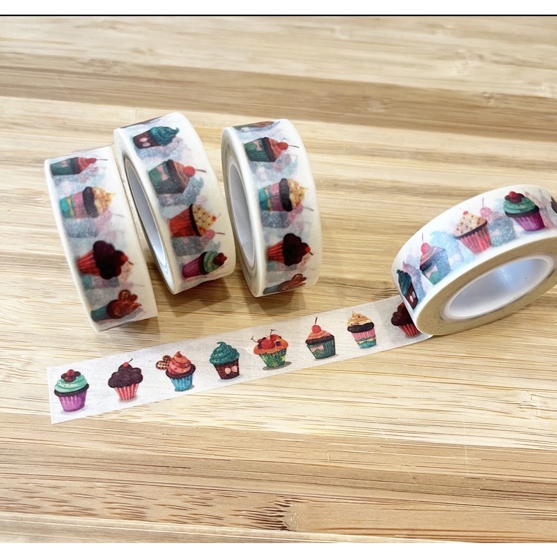 

Washimoshi Masking Washi tape Cupcake Design