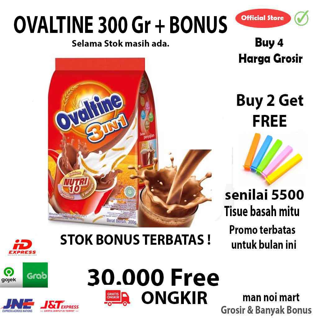

OVALTINE 3 in 1 300 gr.FREE BONUS.Man Noi. Tangerang