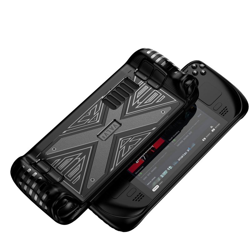 Soft Case TPU Shockproof Anti Jatuh Cover Proteksi Belakang Konsol Game Steam Deck