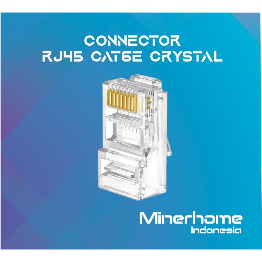Konektor LAN Connector RJ45 Cat6e Modular Plug Ethernet