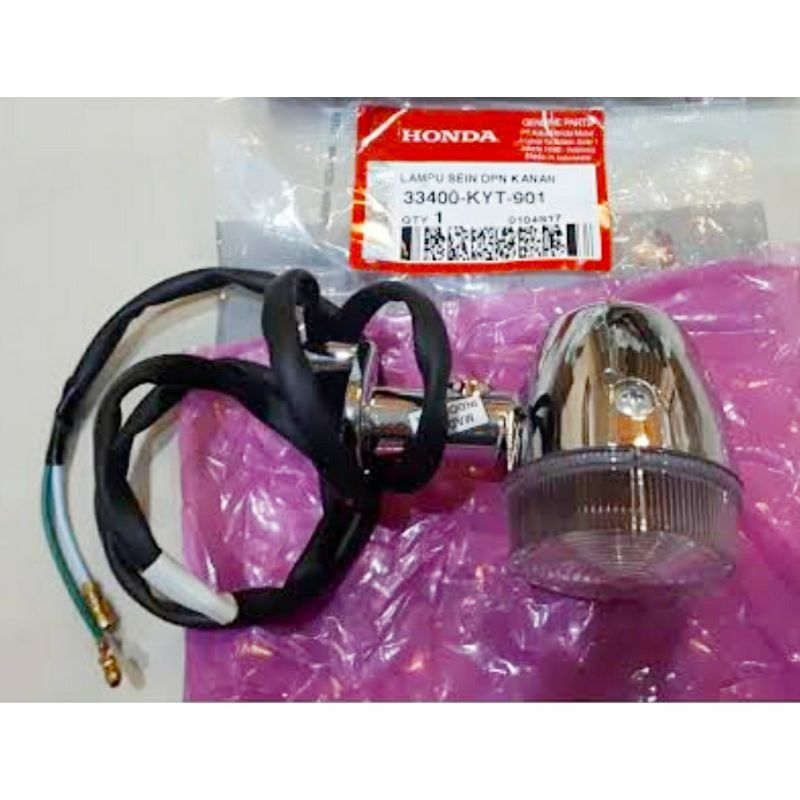 Winker Assy Right Front Riting Lampu Sein Depan Kanan Scoopy Karbu Ori AHM 33400KYT901