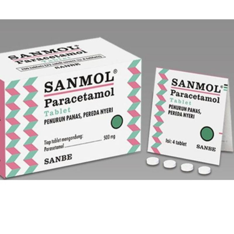 Sanmol tablet 1 box (100 tablet)