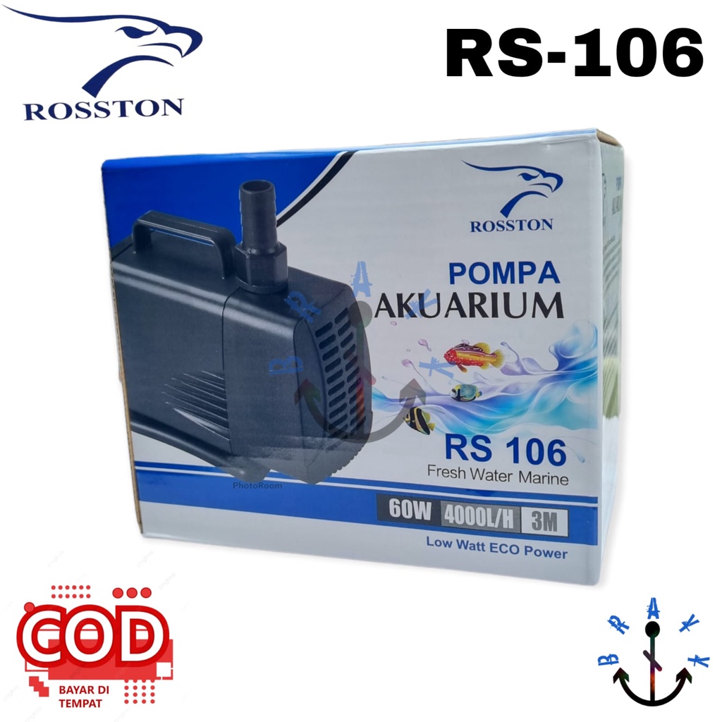 Pompa Kolam Hidroponik Aquarium Rosston WP 106 PROMO