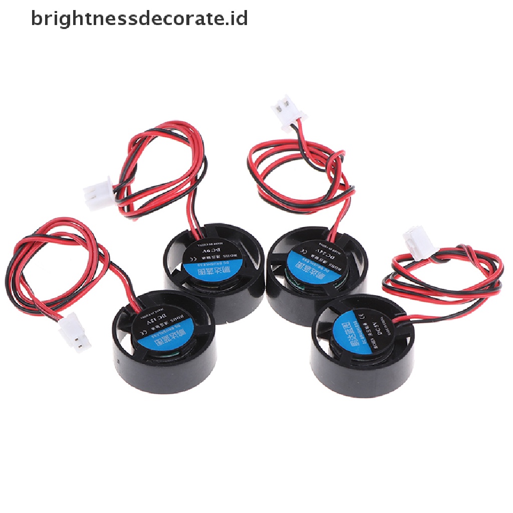 Kipas Pendingin Mini Bentuk Bulat 25.5x10mm 5v 9v 12v 24v Untuk Lampu Led Komputer Radiator