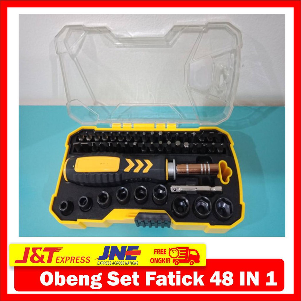 LENGKAP/ OBENG SET 48 IN 1 / OBENG / OBENG SET / OBENG KECIL / OBENG KETOK / OBENG LISTRIK /