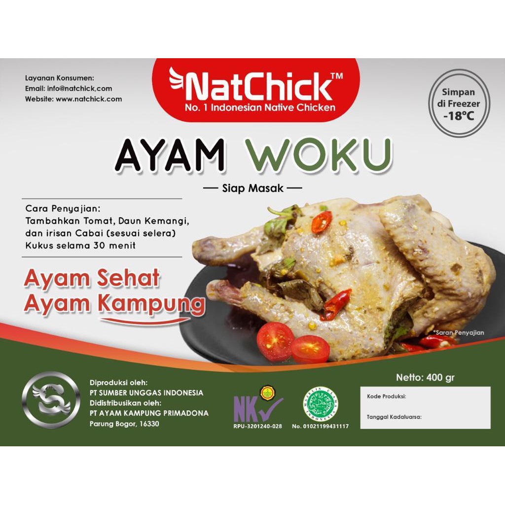

Ayam Kampung Woku NatChick (via grab/gojek)