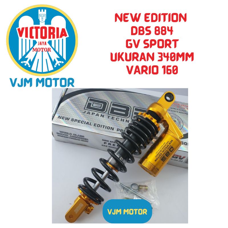 Shock DBS Vario 160 Shockbreker tabung Vario 160 ukuran 340mm type 8844 GV sport New Edition DBS