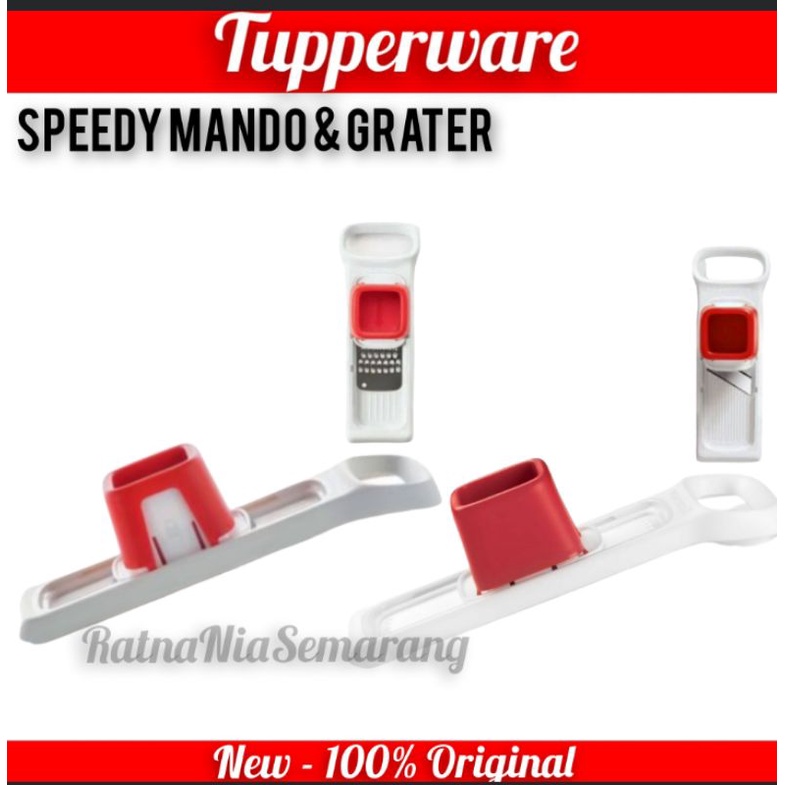 Tupperware Speedy Mando free , Pisau Pemotong & Parut Serut Bawang, Buah & Sayur