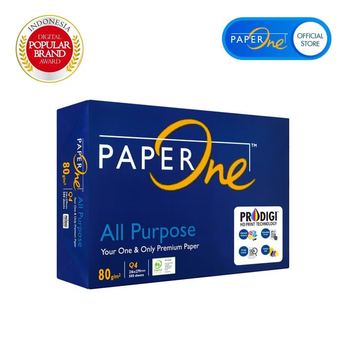 

PaperOne Kertas HVS Fotocopy 80g Q4 - Ream