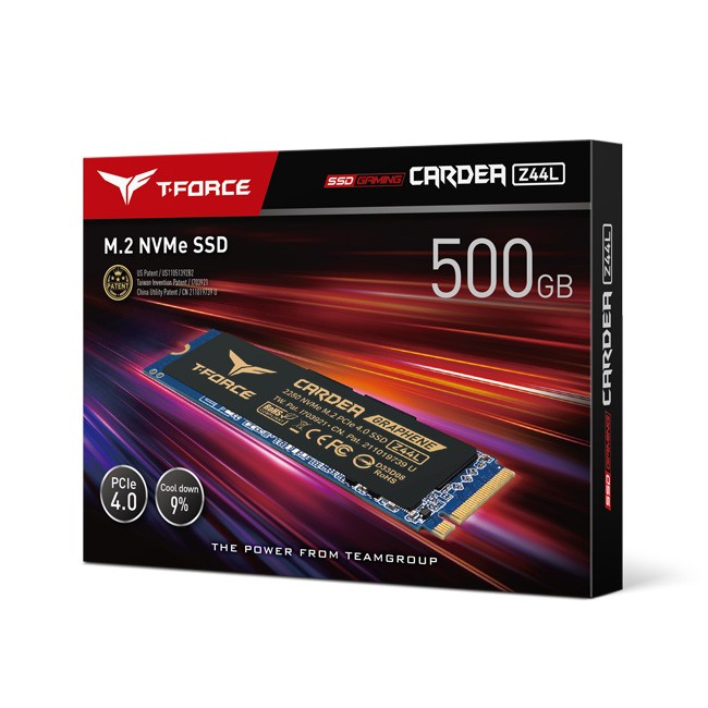 Teamgroup SSD M.2 T-FORCE Cardea Z44L 500GB PCIe Gen4x4 NVMe 1.4