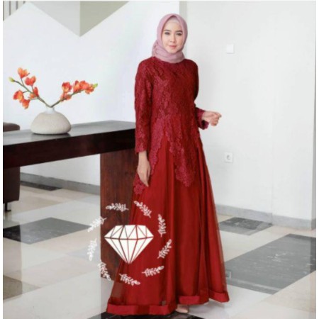 Baju Gamis Muslim Terbaru 2022 Model Baju Pesta Wanita kekinian Bahan Katun Kekinian ABG setelan