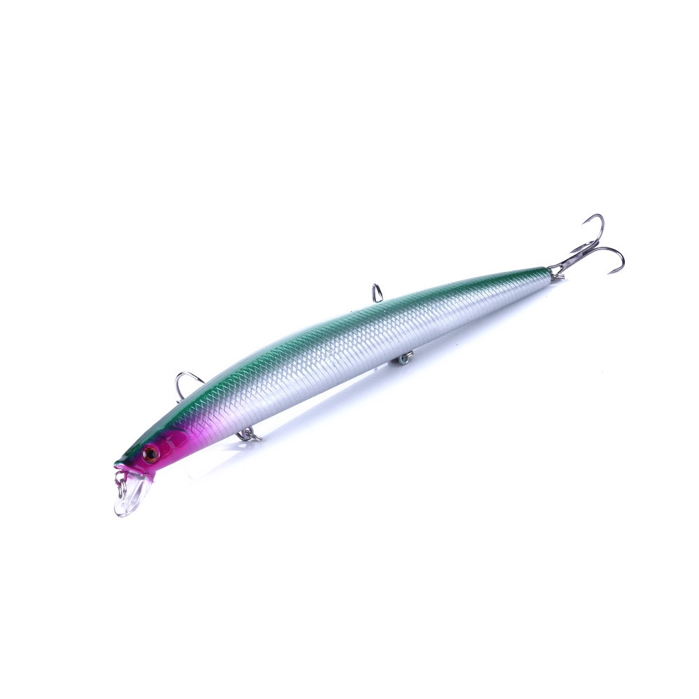 Hengjia 1pc Umpan Pancing Minnow Hard Bait Floating Fishing Lure Ikan Kecil Alat Pancing18cm 26g Dengan Kail Treble