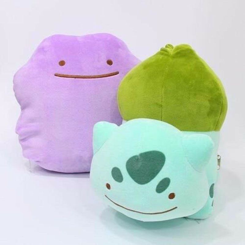 Mainan Hadiah 4-8 ''Pokemon Pikachu Bulbasaur Ditto Metamon Cushion Mainan Anak Mewah