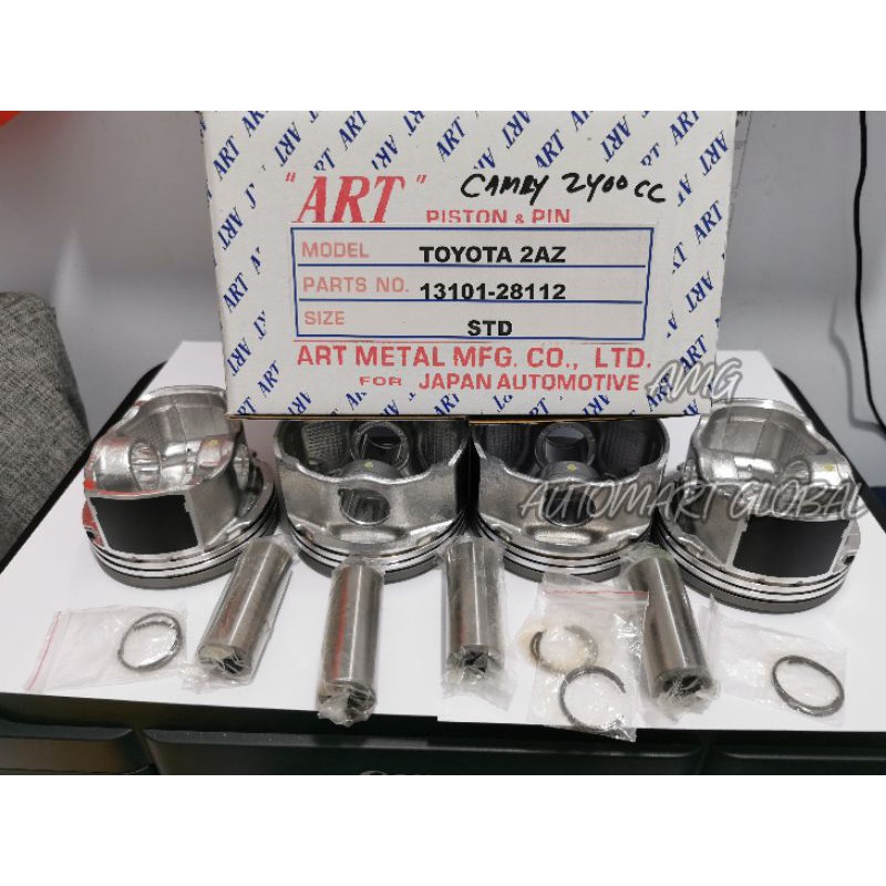 Piston toyota camry 2.4 2400cc 2AZ-fe set 4pc 1mm
